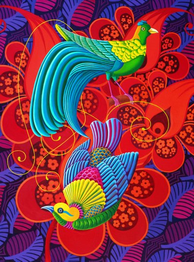 Paradiesvögel, 2020 von Jane Tattersfield