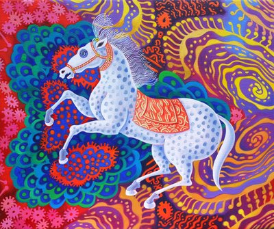 Zirkuspferd, 2016 von Jane Tattersfield