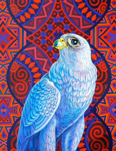 Grauer Falke, 2017 von Jane Tattersfield