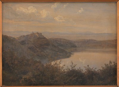 Ein Blick auf Castel Gandolfo, Italien von Janus La Cour