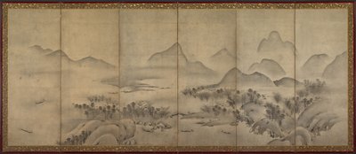Mondscheinlandschaft (eines von einem Paar) von Japan, Muromachi period