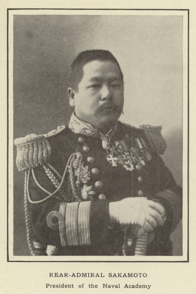 Konteradmiral Sakamoto, Präsident der Marineakademie von Japanese Photographer