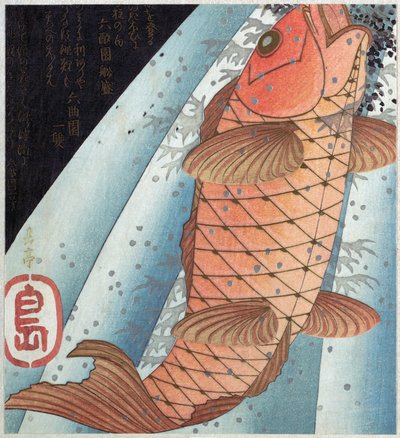 Koi-Karpfen; veröffentlicht ca. 1820 von Japanese School