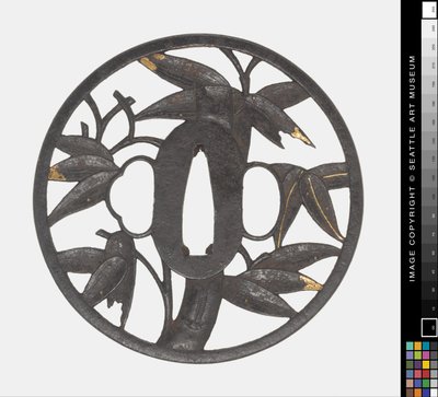 Tsuba: Bambus von Japanese School