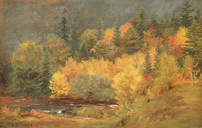 Herbst am Bach, 1855 von Jasper Francis Cropsey