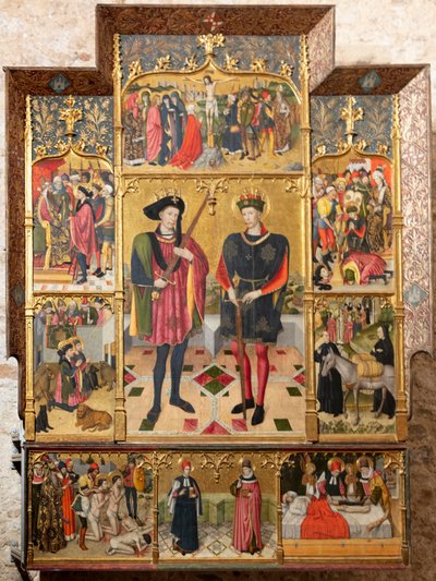 Altarbild (Retaule dels sants Abdó i Senén) von Jaume Huguet
