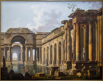 Ruinen eines antiken Bades von Jean Baptiste Berlot