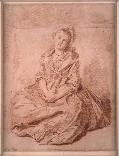 Sitzendes Mädchen von Jean Honore Fragonard