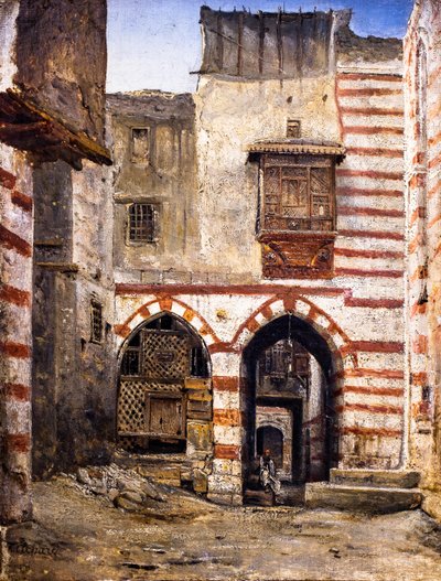 Hof von Kairo von Jean Alexis Achard