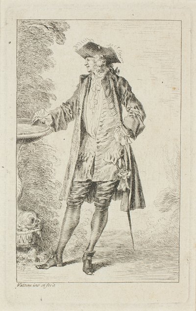 Modische Figuren von Jean Antoine Watteau