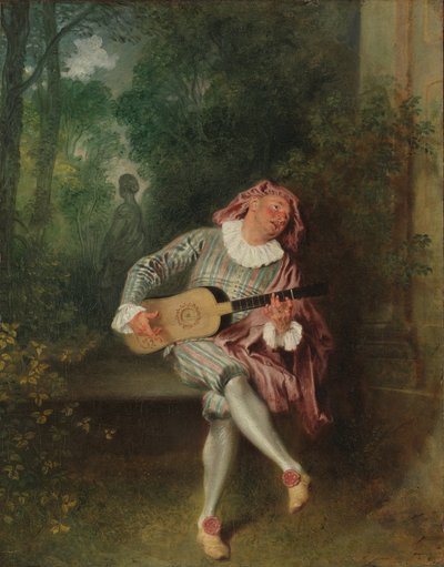 Mezzetin von Jean Antoine Watteau