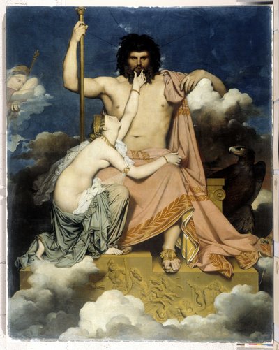Jupiter und Thetis von Jean Auguste Dominique Ingres