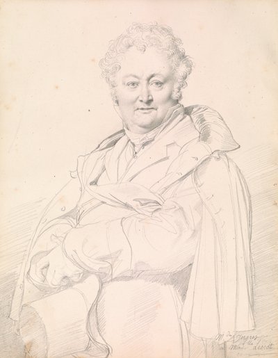 Porträt von Guillaume Guillon-Lethière von Jean Auguste Dominique Ingres