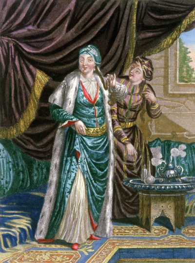 Die Sultana Assaki von Jean Baptiste (after) Vanmour