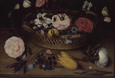 Korb mit Blumen von Jean Baptiste Bosschaert