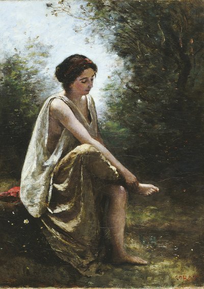 Verwundete Eurydike von Jean Baptiste Camille Corot