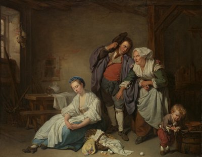 Zerbrochene Eier, 1756 von Jean Baptiste Greuze