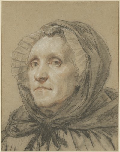 Porträt der Mutter des Künstlers von Jean Baptiste Greuze