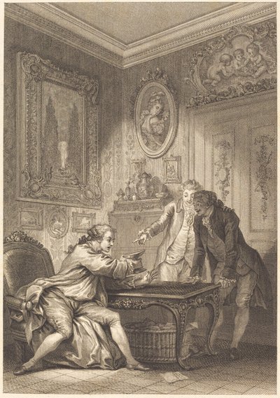 Der verzauberte Kelch von Jean Baptiste Michel Dupreel after Jean Honoré Fragonard