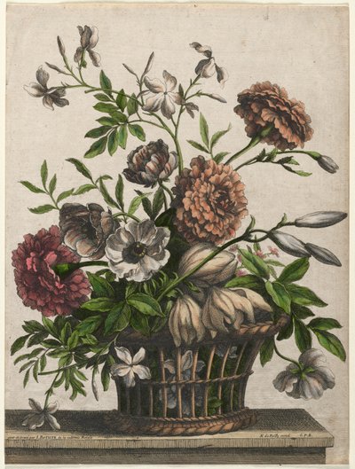 Ringelblumen, einzelne Anemone, Jasmin... von Jean Baptiste Monnoyer I