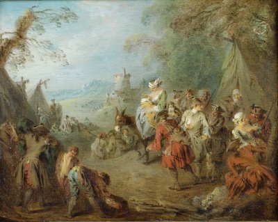 Lager (Halt der Soldaten) von Jean Baptiste Pater