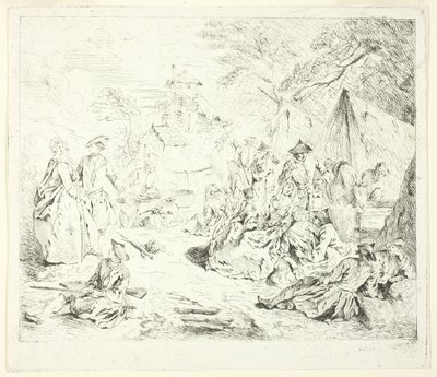Rast der Soldaten von Jean Baptiste Pater