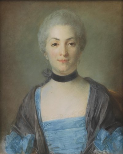 Porträt einer Dame von Jean Baptiste Perronneau