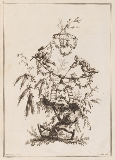 Tafel 3, "Cahier de Blançoire Chinoises" von Jean Baptiste Pillement