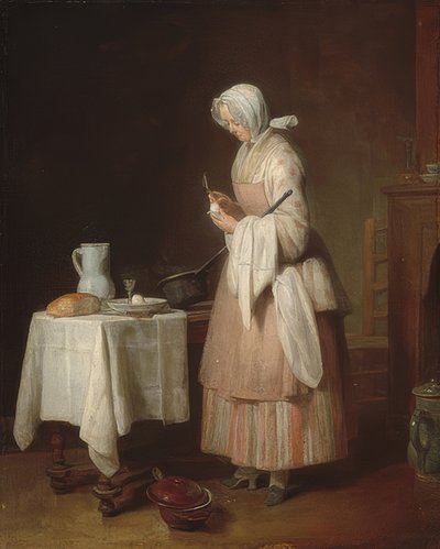 Die aufmerksame Krankenschwester von Jean Baptiste Simeon Chardin