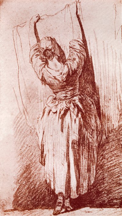 Die Wäsche aufhängen, 1913 von Jean Baptiste Simeon Chardin