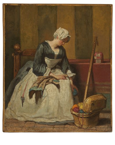 Die Stickerin von Jean Baptiste Simeon Chardin