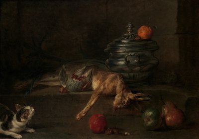 Die silberne Terrine, ca. 1728-30 von Jean Baptiste Simeon Chardin