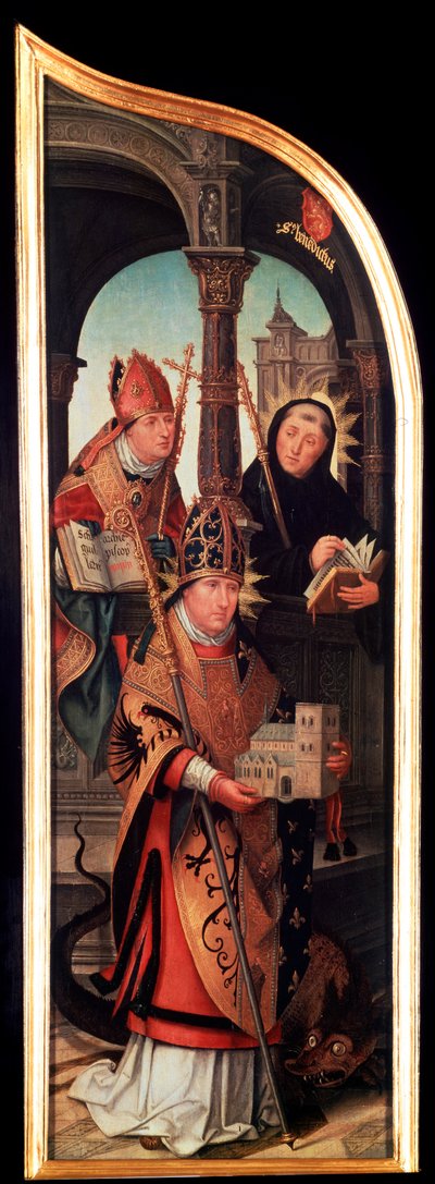Die Verkündigung, Triptychon, Seitenflügel, 1517 von Jean the Elder Bellegambe