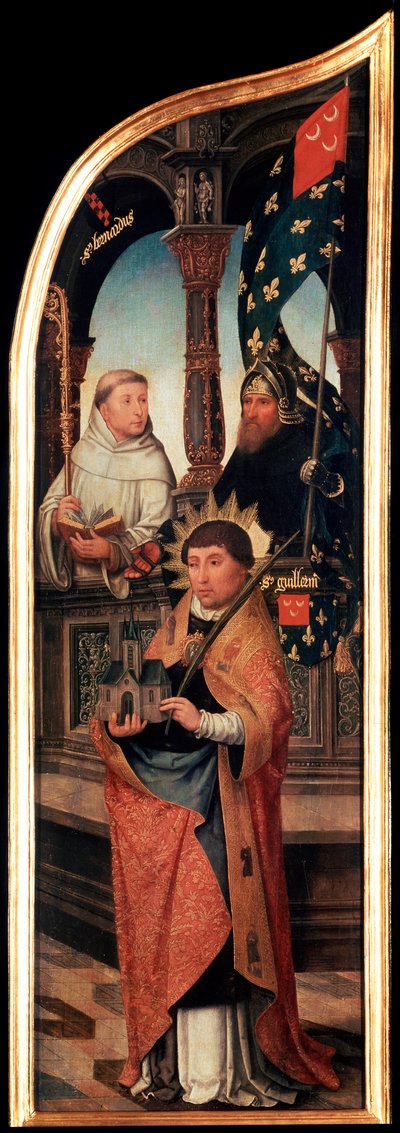 Die Verkündigung, Triptychon, Seitenflügel, 1517 von Jean the Elder Bellegambe