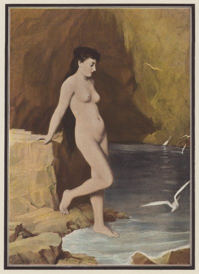 Nymphe in einer Grotte von Jean Benner