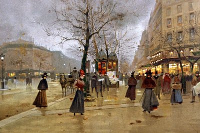 Paris, die großen Boulevards, ca. 1890 von Jean Beraud