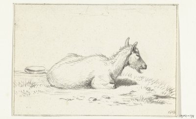 Liegende Ziege, nach rechts von Jean Bernard