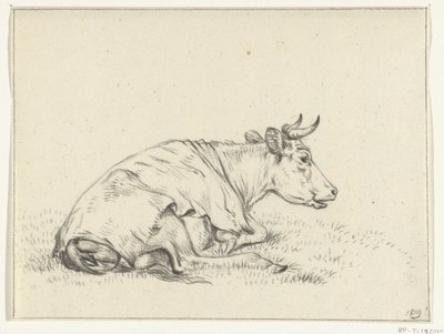 Liegende Kuh, nach rechts von Jean Bernard