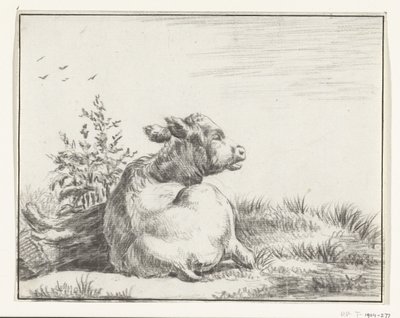 Liegende Kuh, von hinten von Jean Bernard