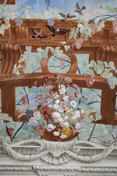 Weinreben, Trauben, Blumen und Vögel (Detail) von Jean Boulanger
