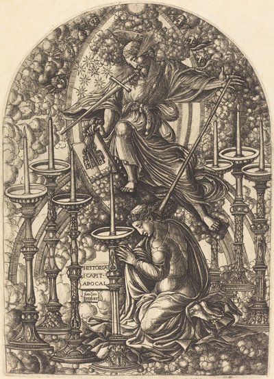 Der heilige Johannes sieht die sieben goldenen Leuchter von Jean Duvet