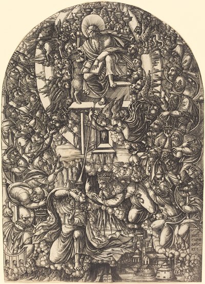 Der heilige Johannes wird in den Himmel gerufen von Jean Duvet