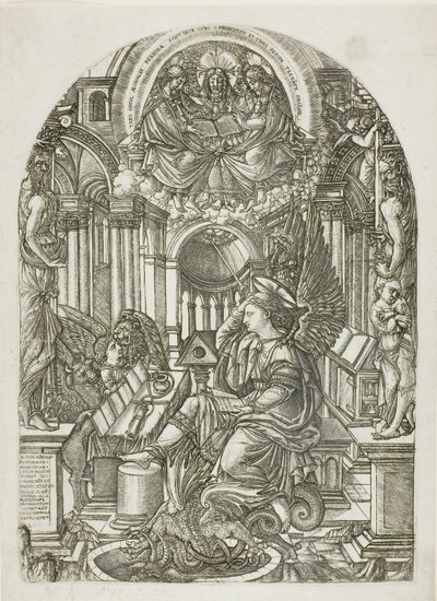St. Johannes auf der Insel Patmos von Jean Duvet