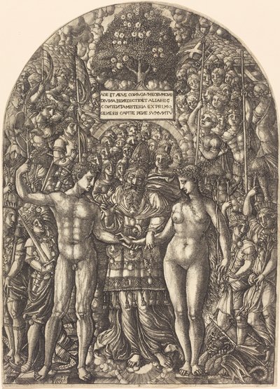 Die Hochzeit von Adam und Eva von Jean Duvet