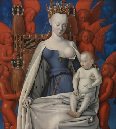 Stillende Madonna von Jean Fouquet