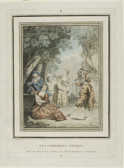 Die Komödianten von Jean Francois Janinet