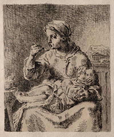 La Bouillée von Jean Francois Millet