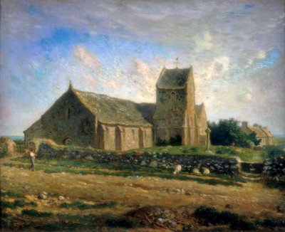 Die Kirche in Greville von Jean Francois Millet