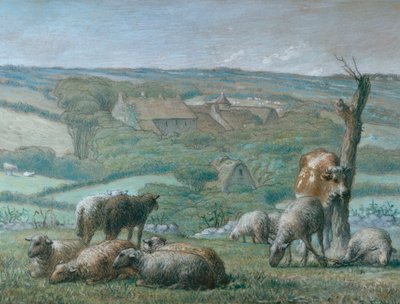 Das Bauernhaus in Lieu-Bailly, 1871 von Jean Francois Millet