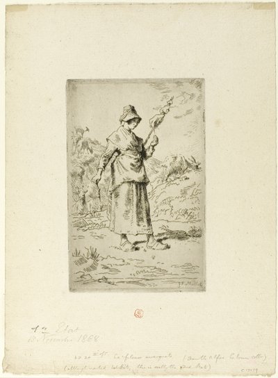 Die Spinnerin von Jean Francois Millet